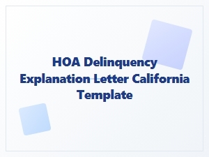 Hoa Delinquency Resolution Guide California Template